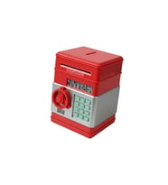 Atm Kasa Kumbara Şifreli Kasa Kumbara Kırmızı