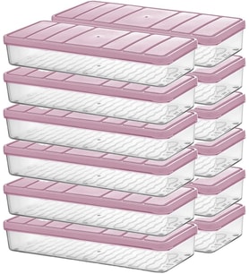 Nora 12'li 1.2 Litre Küçük Boy Açık Pembe Saklama Kabı
