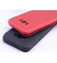 Samsung Galaxy S8 Plus ile Uyumlu Kılıf Kapaklı İç Kısım Silikon Pencereli Koruma Kapak Turkuaz