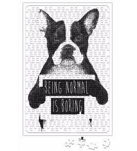 Protest Dog Pug Köpek Puzzle 240 Parça Yapboz