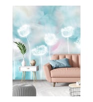 Dreamwall  Kürdan Çiçeği Desenli Silinebilir Sağlıklı Tekstil Duvar Kağıdı (Çok Renkli)