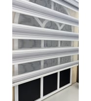 StorBurada Gri Renk Geçişli Zebra Stor Perde