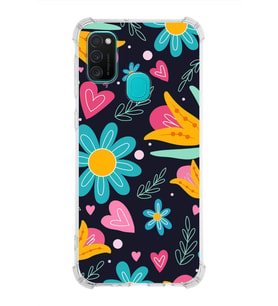 PrintiFy Samsung Galaxy M21 Uyumlu Retro Color 1 Baskılı Şeffaf Köşe Korumalı Antişok Kılıf