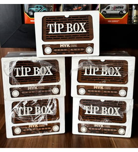 Tip Box Bahşiş Kutusu ve Kumbara (5’li Paket) Nostaljik Radyo Görünümlü  Tipbox