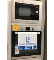 Valerine Life Master Kitchen Chef Mavi Mutfak Kurulama Beyaz El Havlusu %100 Pamuklu 35x50cm 2 Adet