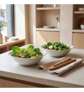 GÜRAL PORSELEN Gala 2 Parça 18 cm Salad Bowl