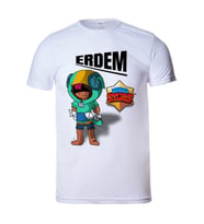İsme Brawl Stars Leon Yeşil Çocuk Beyaz Tişört Kısa Kollu Unisex