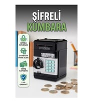 Elektronik Şifreli ATM Kumbara – Otomatik Kağıt Para Çekme ve Sesli Işıklı Kasa