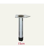 Metal Mobilya Ayağı 25mm Parlak Krom (4 Adet) 15 CM (Gümüş)