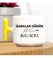 Babalar Günü Temalı T Kulplu Kupa – Sarı