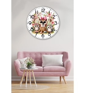 bilge Tasarım Çocuk Odası Duvar Saati 30 x 30 CM (Karışık)