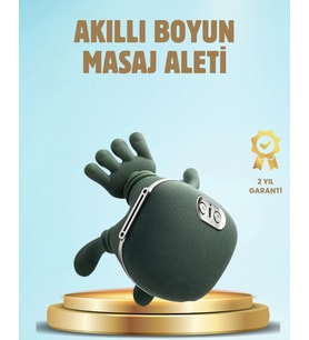 Isıtmalı Boyun ve Omuz Masaj Aleti Kablosuz Rahatlatıcı