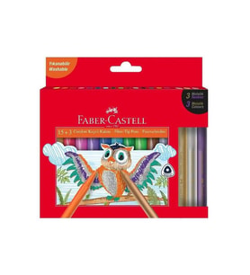 Faber-Castell Keçeli Kalem Comfort 15+3 Metalik
