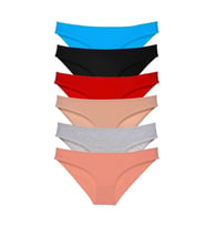 6 adet Süper Eko Set Likralı Kadın Slip Külot Renk 1