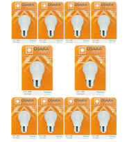 (10 Adet) Osaka 7W (50W) Beyaz Işık E27 Duylu (Kalın Duy) Led Ampul