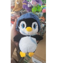 Oyuncak Peluş Sevimli Uyku Arkadaşı Şapkalı Penguen 25 cm
