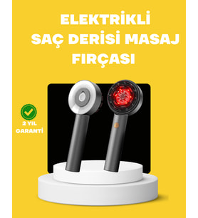 Lexroo LED Teknolojili Elektrikli Saç Masaj Fırçası Mikro Akımlı