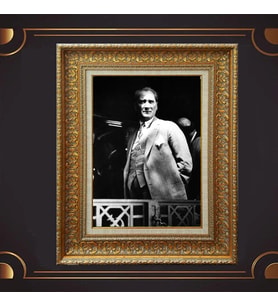 ÖZEL SERİ ALTIN VARAKLI ATATÜRK TABLO S978