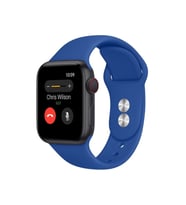 Apple Watch Uyumlu Silikon Kordon 2 3 4 5 6 Seri 38 - 40 Mm Pudra Pembe