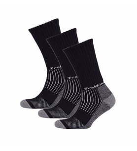 Thermoform Trekking Yürüyüş Kampçı Avcı Çorap Siyah 3'lü Paket