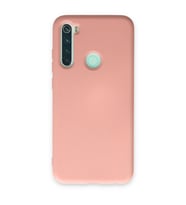 Xiaomi Redmi Note 8 Kılıf Nano İçi Kadife Silikon - Pudra