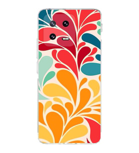PrintiFy Xiaomi Mi 13 ile Uyumlu Retro Color 5  Kamera Korumalı Şeffaf  Kılıf