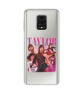 Redmi Note 9 Pro/Note 9S Uyumlu Taylor Swift Desenli Şeffaf Telefon Kılıfı