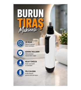 3D Hassas Bıçaklı Kulak Burun ve Kaş Tıraş Makinesi Kompakt Bakım Cihazı