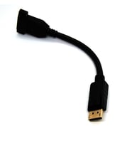 Beek DisplayPort (DP) Panel Montaj Tipi Çevirici, DP Erkek  DP Dişi Vidalı, Altın Kaplama, 0.15 metre