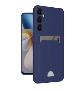 Samsung Galaxy A16 5g Kılıf Kelvin Kartvizitli Silikon - Lacivert
