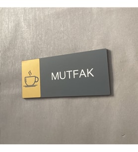 Mat Gold Seri Mutfak Yönlendirme Levhası
