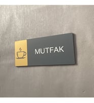 Mat Gold Seri Mutfak Yönlendirme Levhası