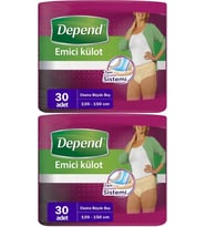 Depend Emici Külot Hasta Bezi XL - Extra Büyük Kadın 60 Adet (2PK*30)