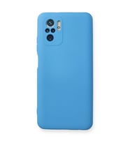 Xiaomi Redmi Note 10 Kılıf Nano İçi Kadife Silikon - Mavi