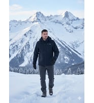 Taktikal Outdoor Cargocep Kargocep Softjel Içipolarlı Sıvı ve Rüzgar Geçirmez Kışlık Mont (Lacivert)