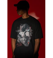 Tasarım Tupac Rapper All Eyez On Me 2Pac Şarkıcı Baskılı Unisex Oversize Tişört