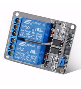 2 Kanal 5V Röle Modül -- AC 250V 10A -- Optokuplör İzolasyonlu