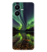 Vivo Y22S Kılıf Resimli Desenli Baskılı Silikon Kuzey Işıkları 1327