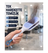 Mey İthalat® Kendi Kendini Temizleyen Saç Tarağı – Anti-Statik, Silikon Uçlu, ABS Malzeme, 22x4 cm