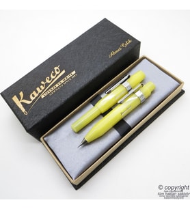 Kaweco Kalem Seti Frosted Sarı  Roller Kalem + 07 Versatil Kalem Set  İsme Özel Kalem