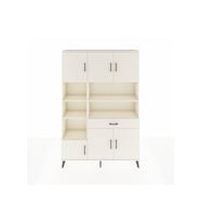 Arges Dolap 10 Raflı Tek Çekmeceli 6 Kapaklı 132x30x195 Aytaşı-Aytaşı/Aytaşı