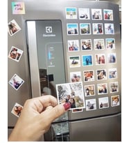 Buzdolabı Fotoğraflı Magnet, Foto Baskılı Magnet Seti, 30 Adet, Düğün, Çocuk, Bebek, Anne, Doğum günü Resimli Baskı Magnetli