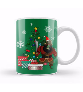 Monkey Island LeChuck Around The Christmas Tree Kupa Bardak Porselen