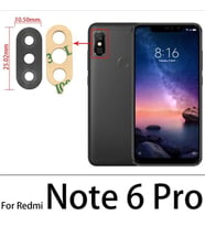 Xiaomi Redmi NOTE 6 PRO Arka Kamera Camı Lens Yapışkanlı