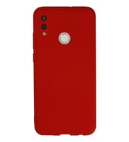 P Smart 2019 Kılıf Nano içi Kadife Silikon - Kırmızı