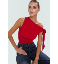 Rahat ve Şık Örme Bluz Regular Boy Fitted Kalıp Polyester Elastan Karışımı Özel Tasarım