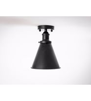 RİOLİGHT RETRO TEKLİ METAL PLOFONYER AVİZE (Siyah)