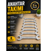 Uzun Ömürlü Kombine Anahtar Seti 8 Parça
