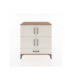 Hyperion Şifonyer 4 Raflı Tek Çekmeceli 4 Kapaklı 88x44x96 Çam-Aytaşı