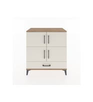 Hyperion Şifonyer 4 Raflı Tek Çekmeceli 4 Kapaklı 88x44x96 Çam-Aytaşı